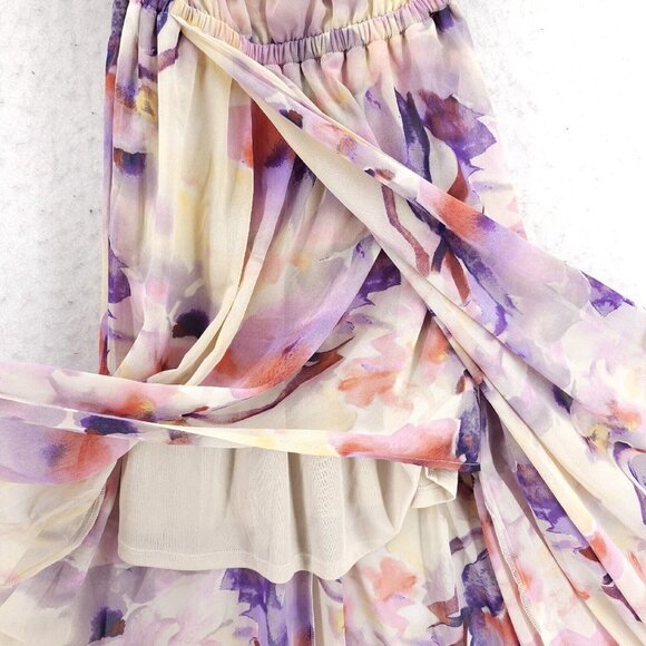 NWT Show Me Your MuMu Kendall Floral Maxi Dress Bridesmaid Size LARGE - Picture 6 of 9